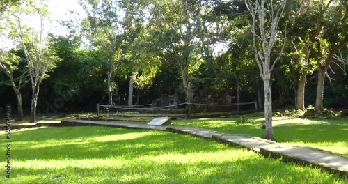 Small House Shrine (Chichan Nah Oratorio) at San Gervasio, Mayan archeological site, Cozumel, Mexico. photo