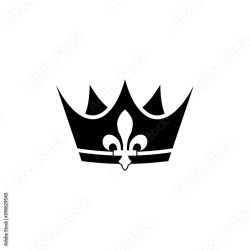 King crown icon isolated on transparent background