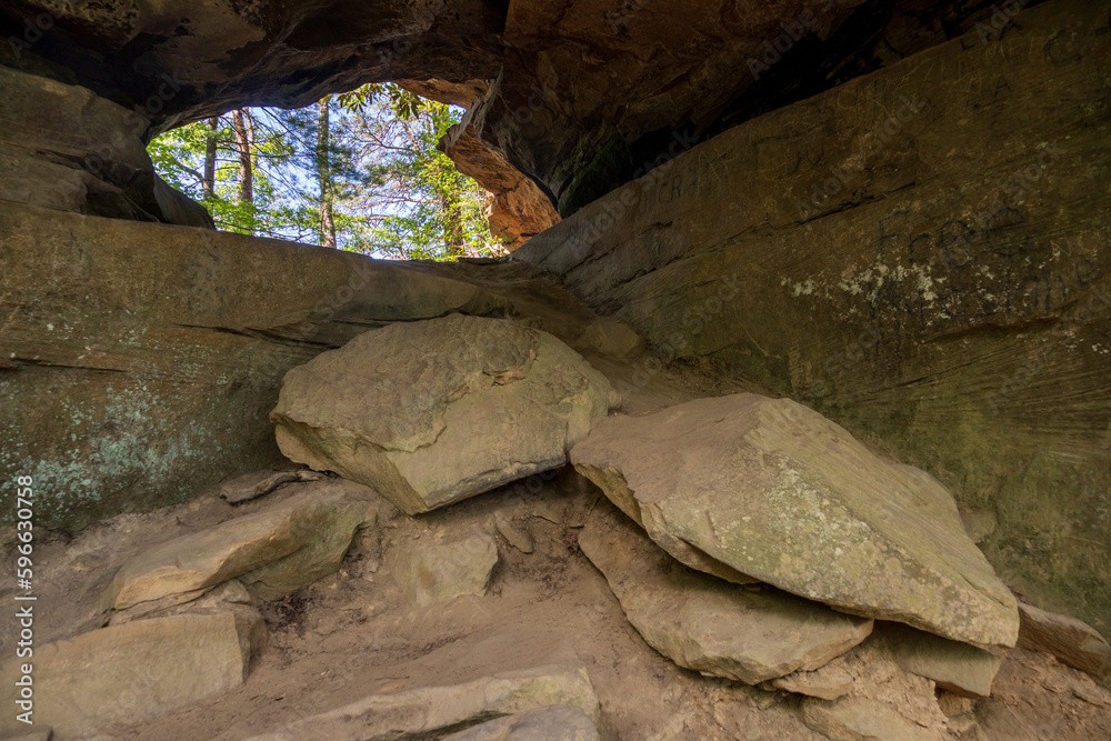Obraz premium The Red River Gorge Geological Area in Kentucky