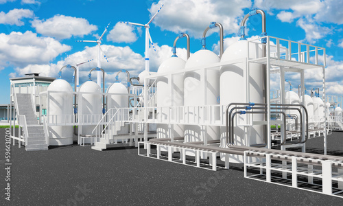 Chemical factory. Manufactu...