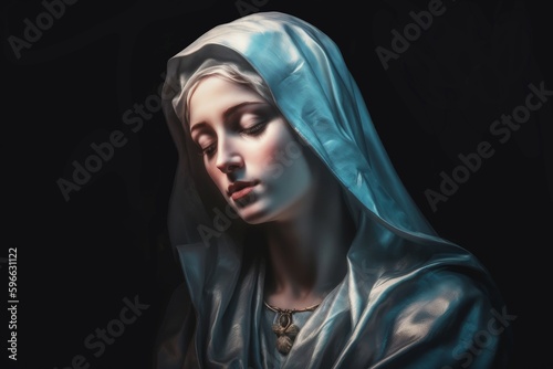 Mary virgin portret. Generate Ai