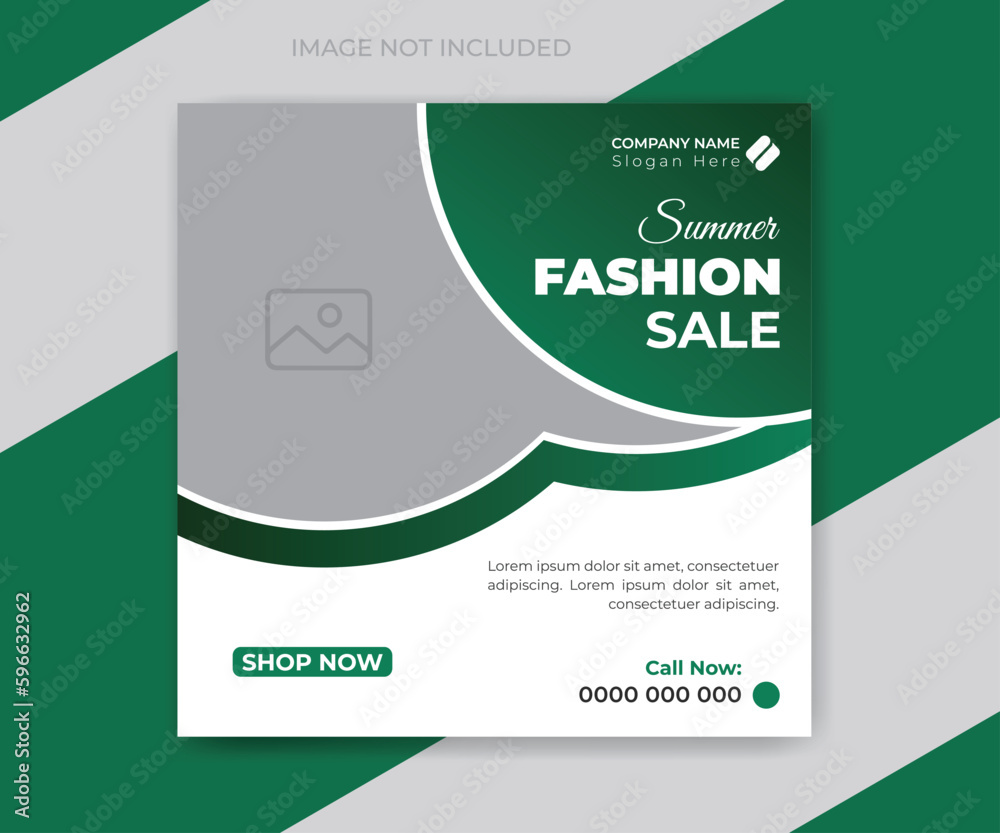Fashion social media promotion or web banner layout template Fashion social media promotion or web banner layout template