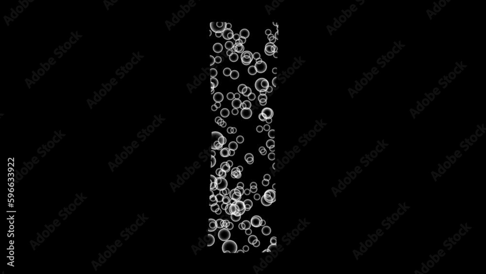 Bubble Floating Alphabet Letter I Animation Bubble Floating Alphabet Letter I Animation