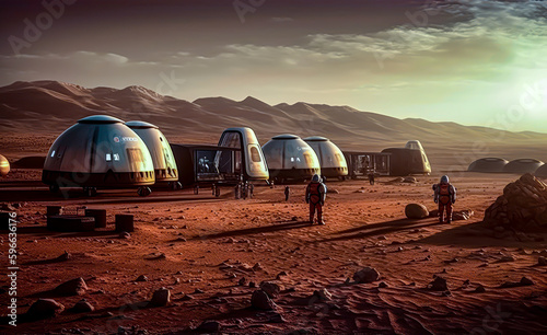 a permanent team of scientists and robotics engineers in Mars, generative ai