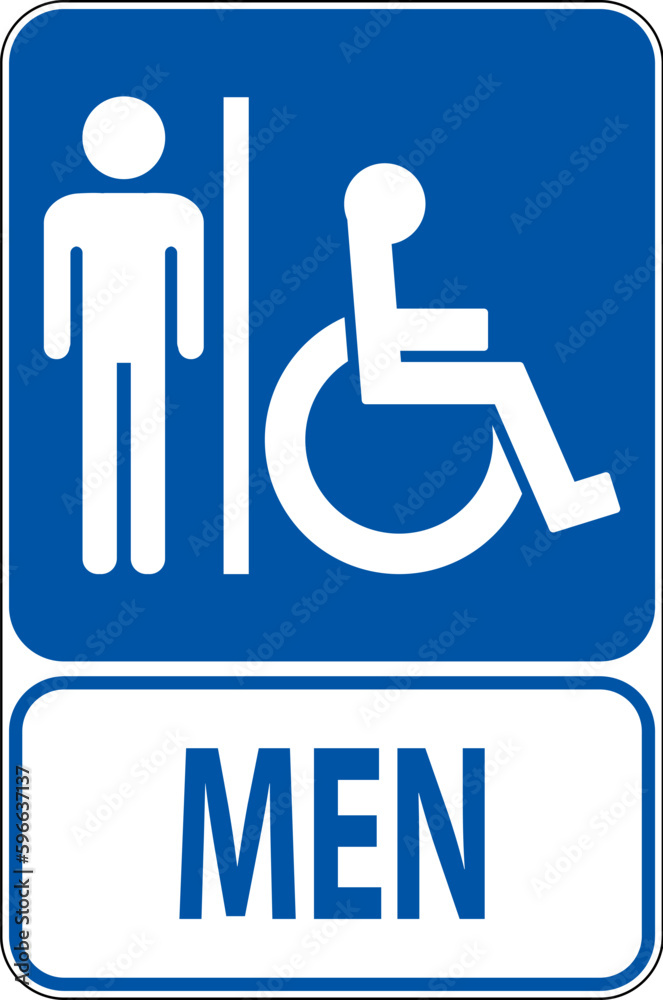 Symbol Bathroom Sign Restroom With man Sign Symbol Bathroom Sign Restroom With man Sign