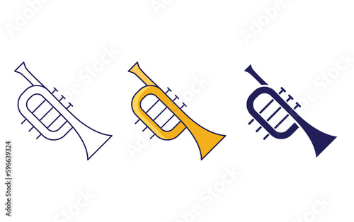 Harmonica vector icon