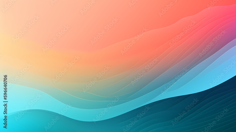 Strandfarben Hintergrund Effekt mit Linien in Orange bis Blau