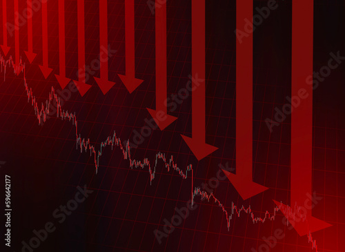 株価　暴落　仮想通貨　ビットコイン  下落チャート 