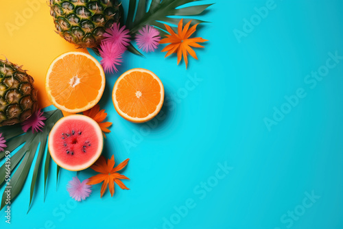 summer decoration on a table