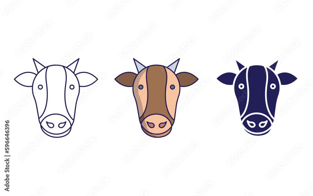 Cow vector icon