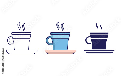 Koffie Verkeerd vector icon