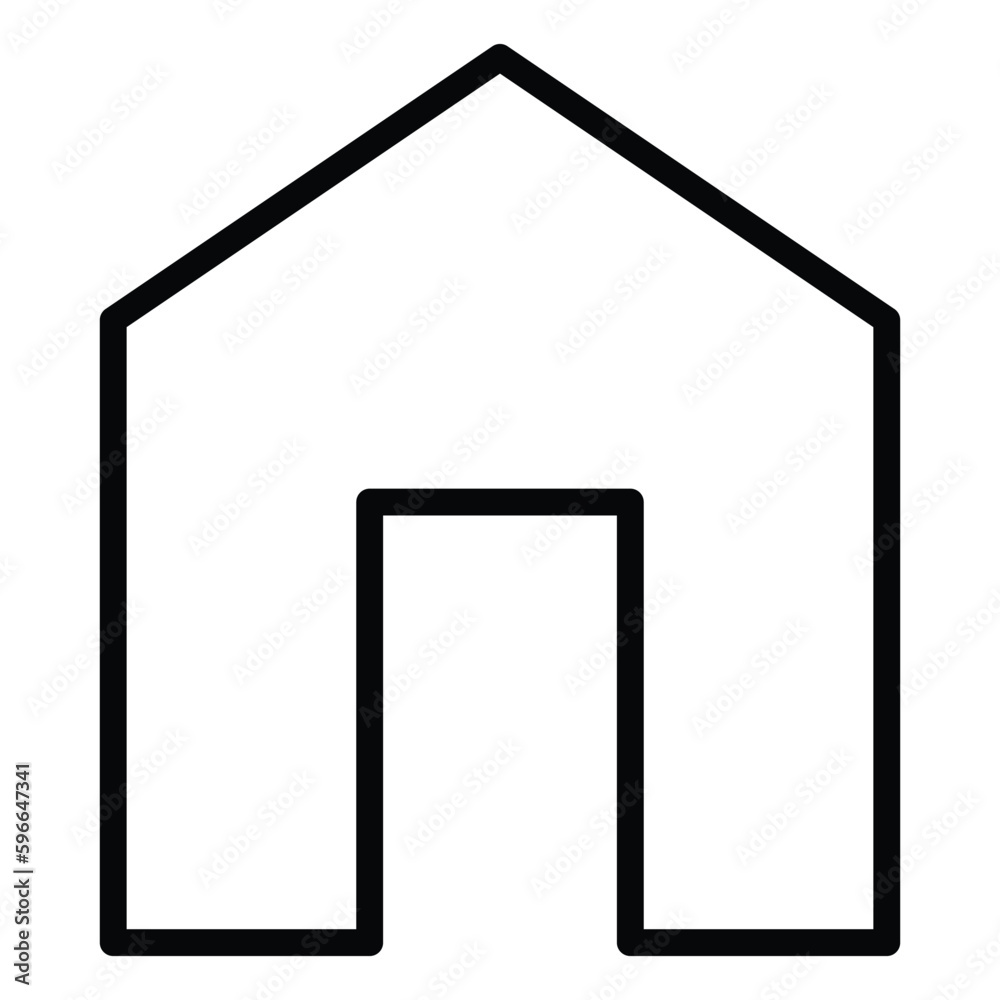 House icon. Real estate business. House modern unique concept. Flat icon. House icon. Real estate business. House modern unique concept. Flat icon.