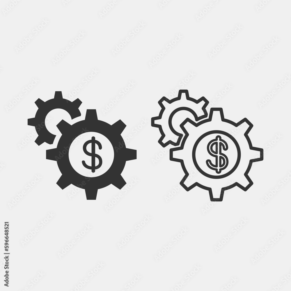 Financial vector icon illustration sign Financial vector icon illustration sign