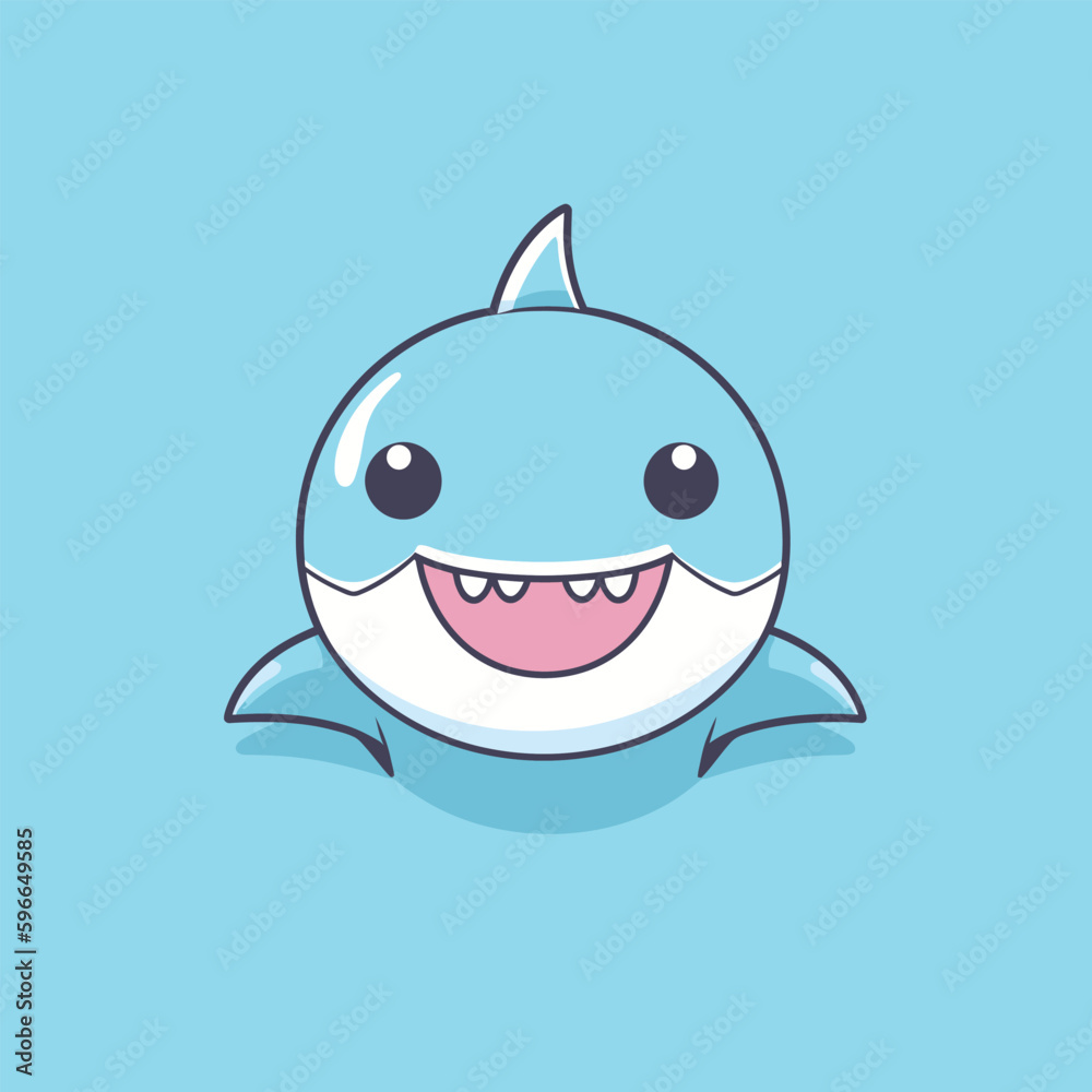 99 - 211Cute kawaii shark chibi mascot vector cartoon style 99 - 211Cute kawaii shark chibi mascot vector cartoon style