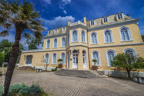 Facade of Royal Palace of King Nicholas I of Montenegro in Bar city  Montenegro