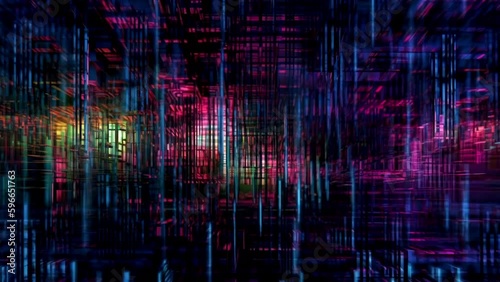 Wallpaper Mural Computer glitch. Digital artifacts. Motion abstract background. Torontodigital.ca