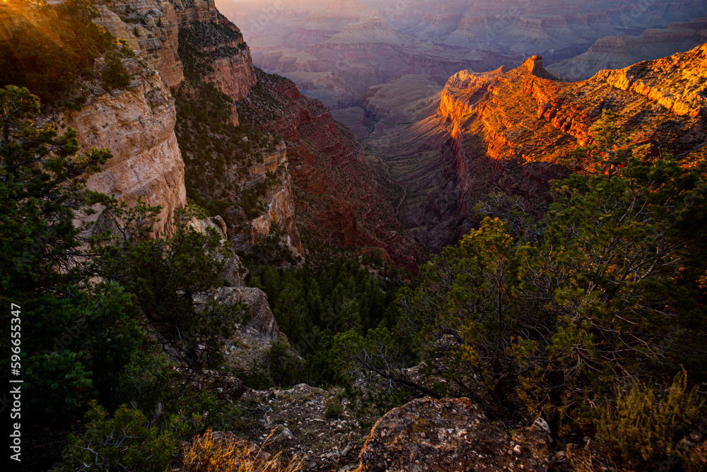 Canyon desert panoramic landscape. National Park, Arizona.