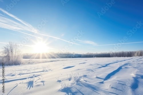 Beauty clear cloudy in sunshine calm bright winter