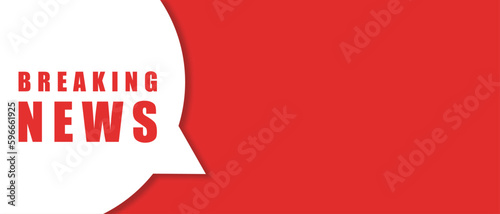 red breaking news background vector design