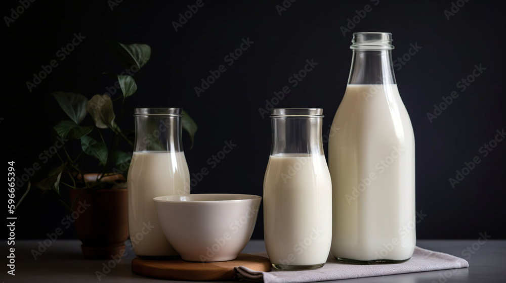 Vegan plant based milk, dairy free, lactose free milk, substitute drink, healthy cleen eating Vegan plant based milk, dairy free, lactose free milk, substitute drink, healthy cleen eating