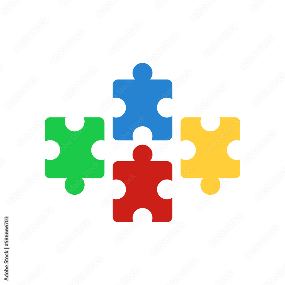 puzzle fragments icon, on a white background, vector illustration puzzle fragments icon, on a white background, vector illustration