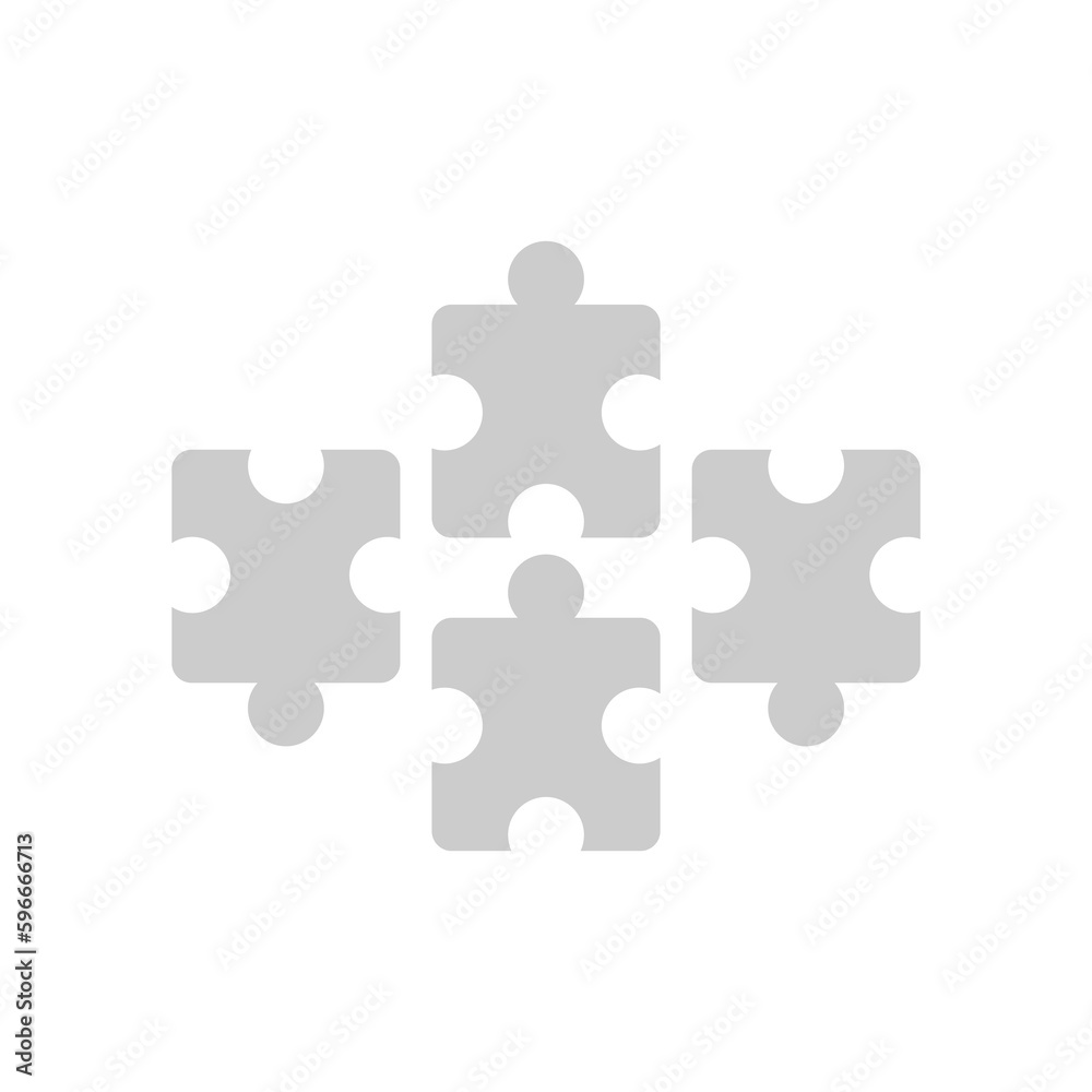 puzzle fragments icon, on a white background, vector illustration puzzle fragments icon, on a white background, vector illustration
