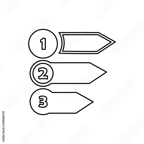 icon of subsections, on a white background, vector illustration