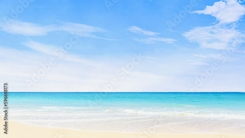  美しい海と空｜南国のビーチ（16:9）