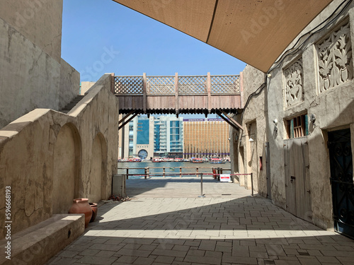 Old dubai buildings photo