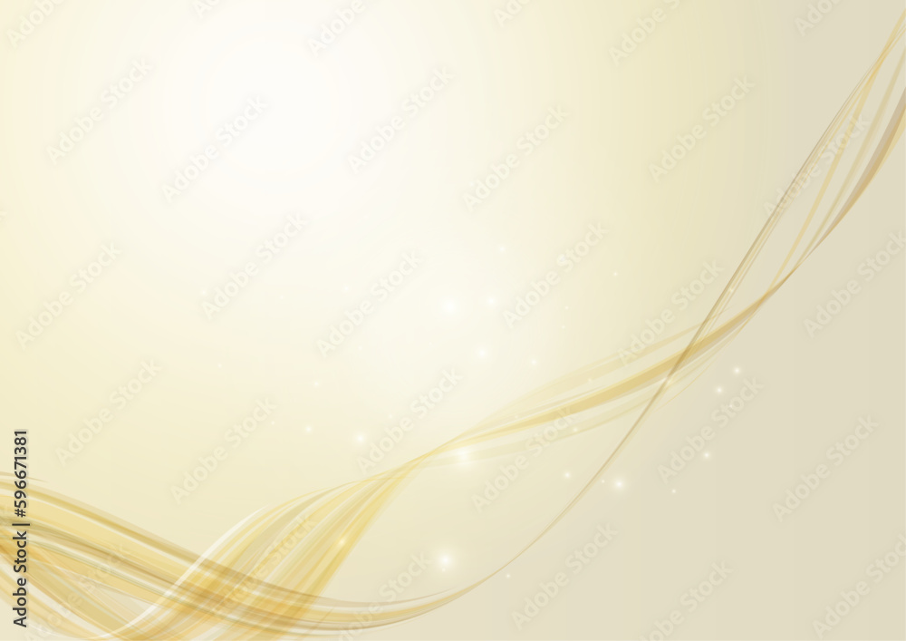 Fototapeta premium ゴールドウェーブ背景