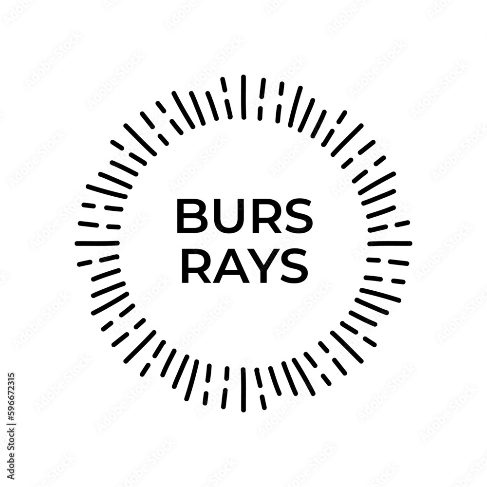 Sun burst vintage shapes, sun ray frames retro vector design elements 