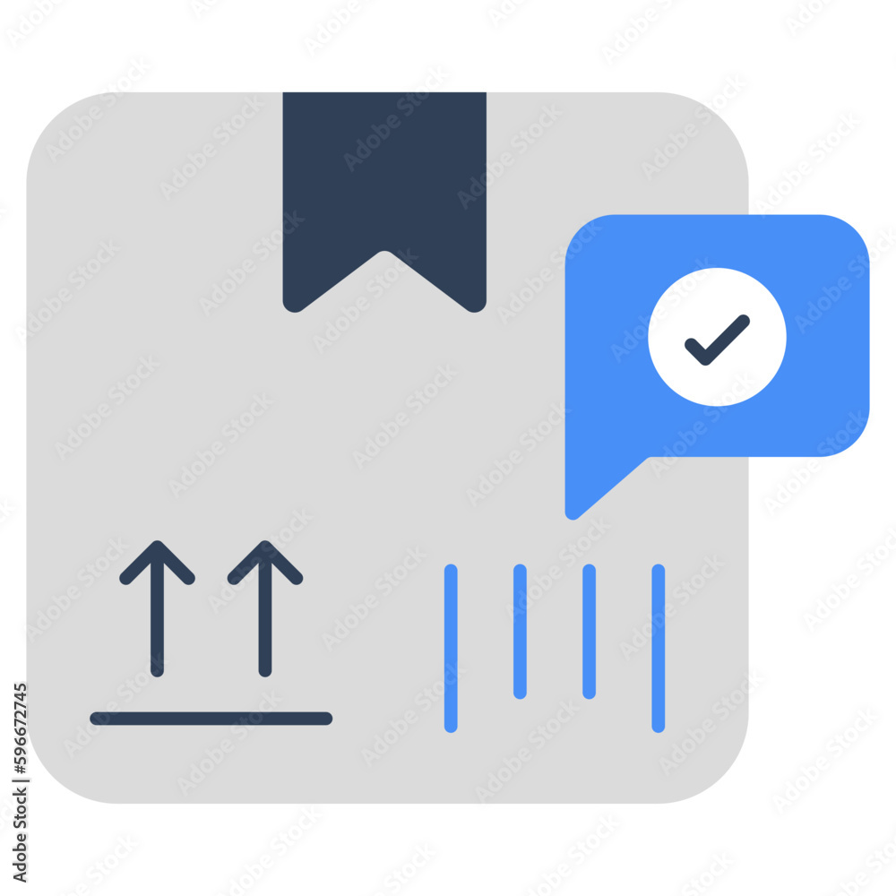 Editable design icon of logistic chat Editable design icon of logistic chat