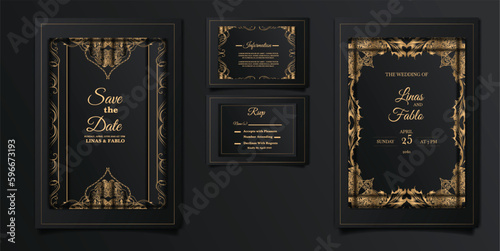 luxury wedding invitation cards