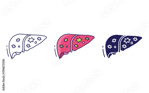cirrhosis vector icon