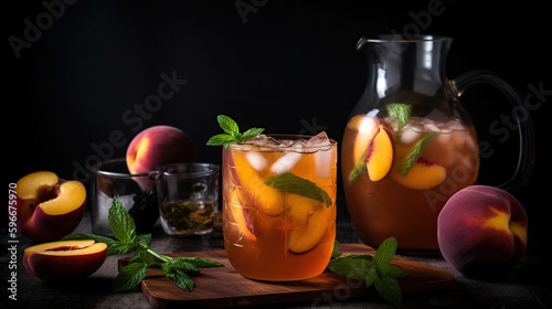 Cool off this summer with this delicious and refreshing Peach-Lavender Black Iced Tea. This tea tastes great and is a big crowd pleaser, generative ai