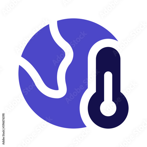 global warming duotone icon
