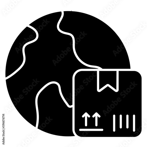A perfect design icon of global delivery