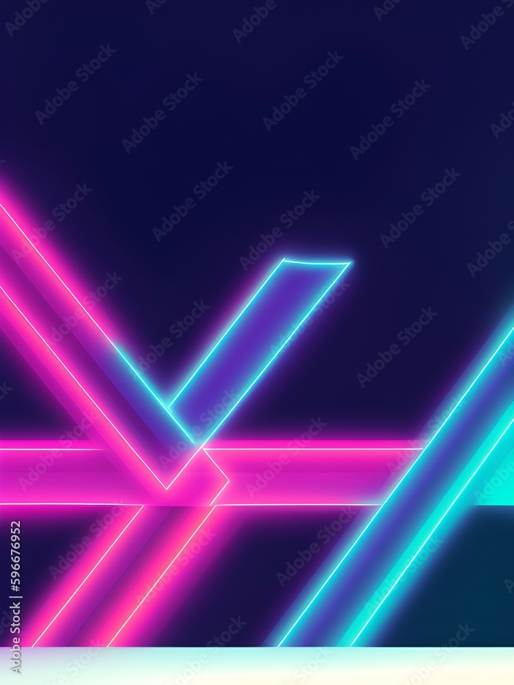 Photo of an abstract background with vibrant neon colors and dynamic lines Photo of an abstract background with vibrant neon colors and dynamic lines