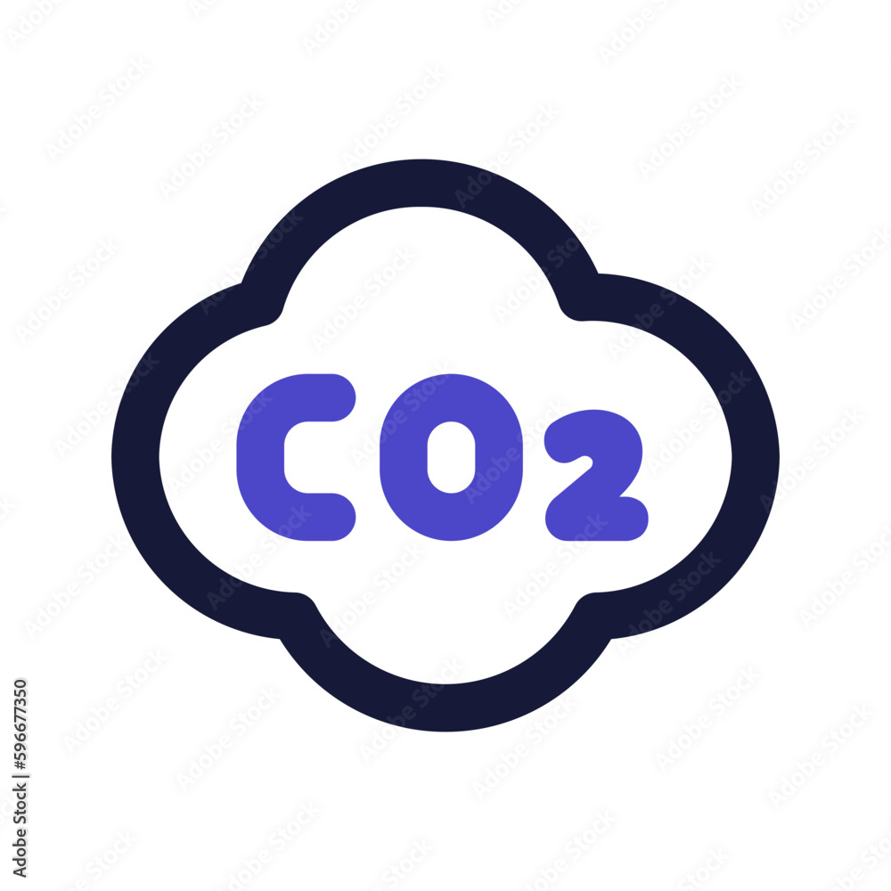 co2 line color icon co2 line color icon