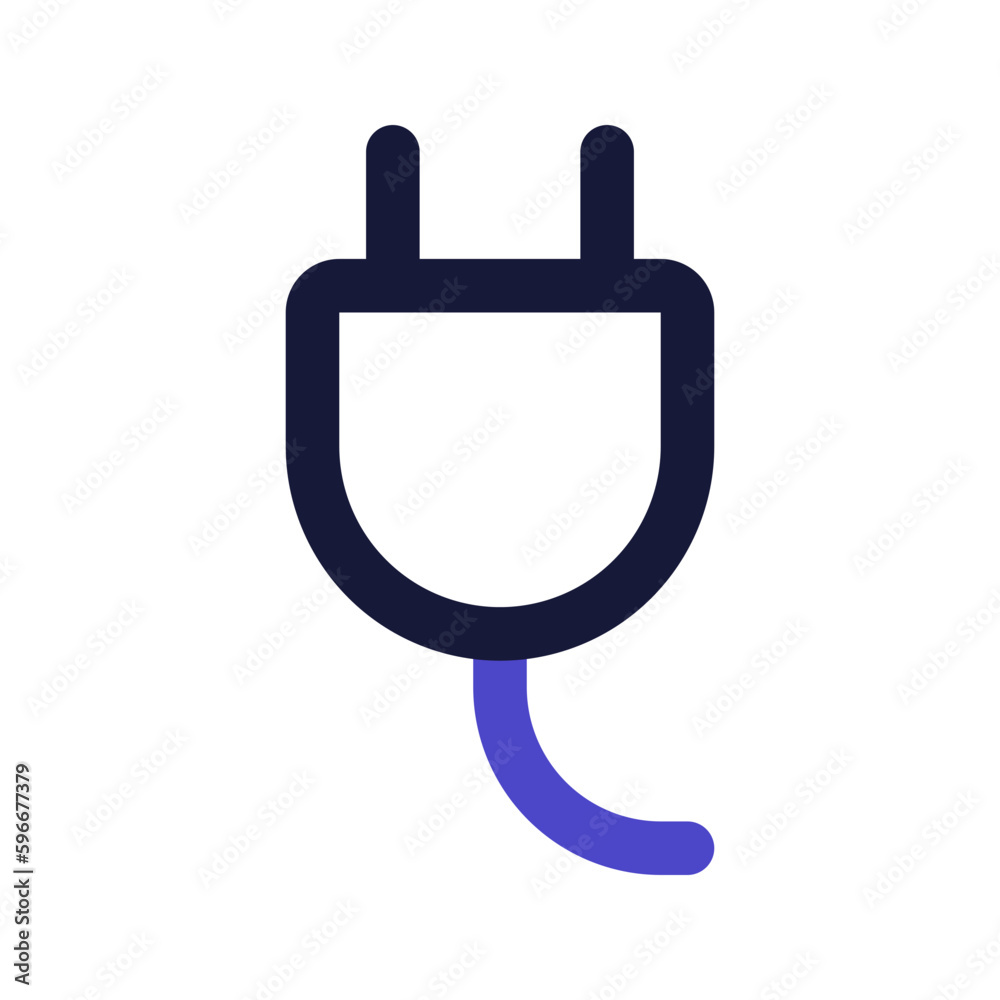 power plug line color icon power plug line color icon