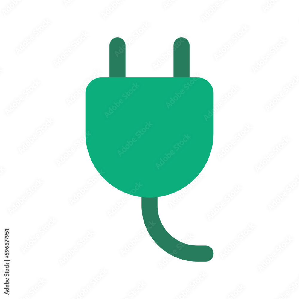 Obraz premium power plug flat icon