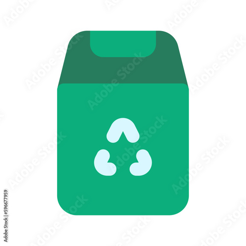 recycle bin flat icon