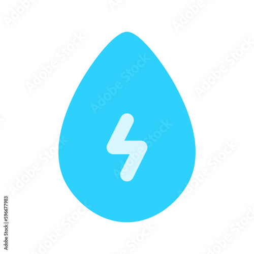 water energy flat icon