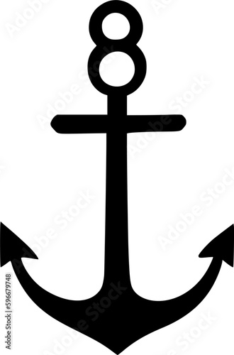 anchor icon vector symbol design illustration