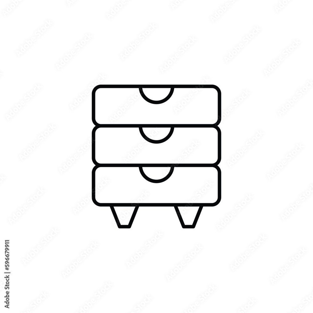 Draws icon design with white background stock illustration