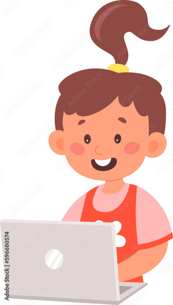 Girl With Laptop Girl With Laptop