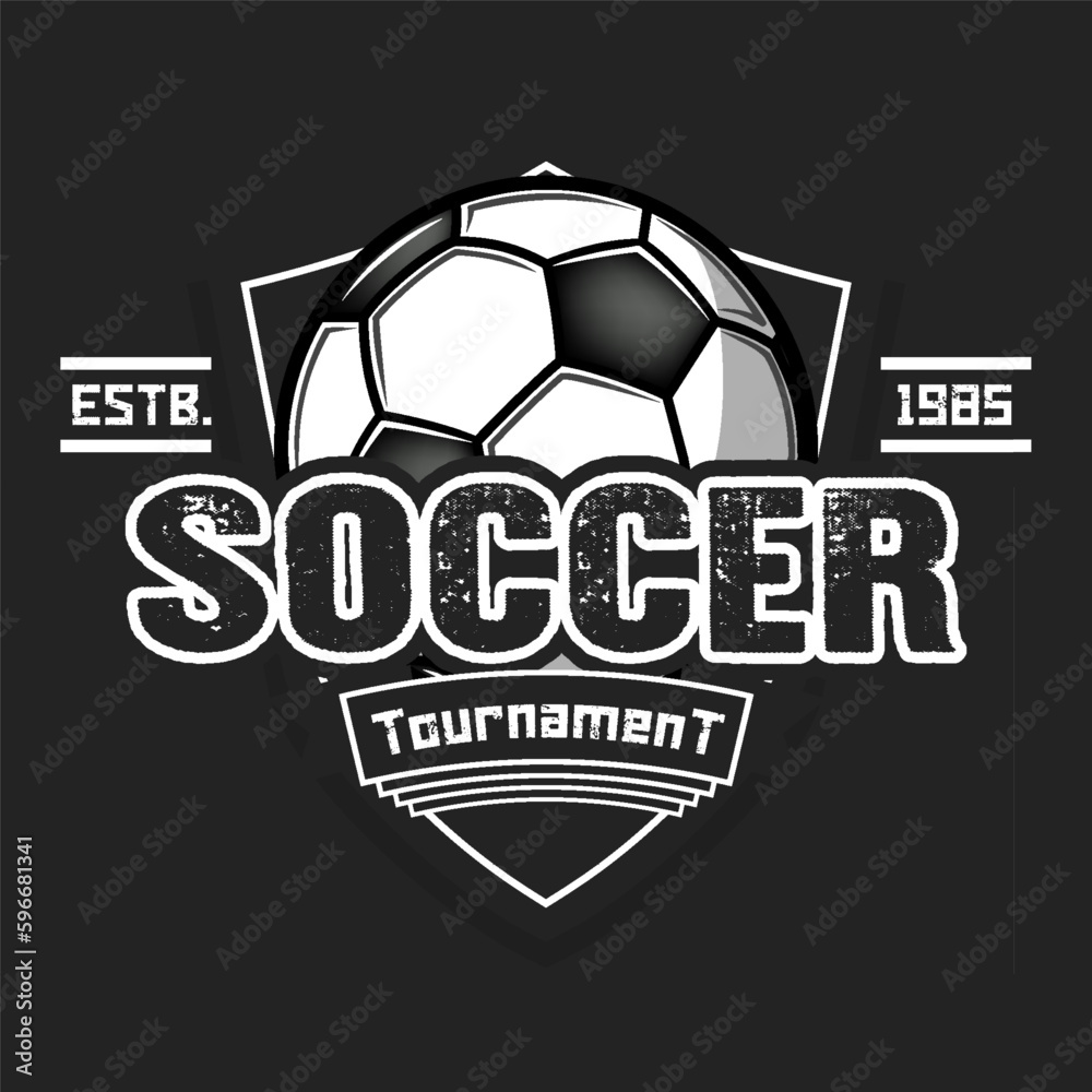 Soccer logo design template Soccer logo design template