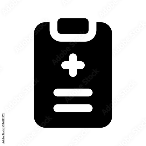 medical result glyph icon