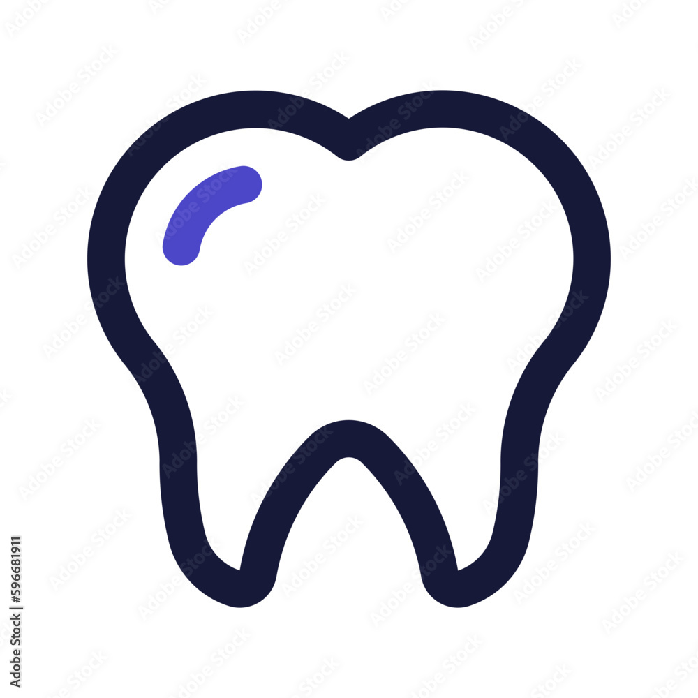 tooth line color icon tooth line color icon