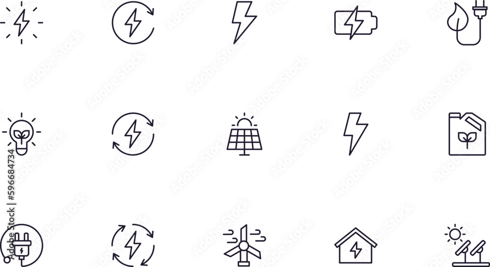 Energy concept. Collection of modern high quality РРР line icons. Editable stroke. Premium linear symbol for web sites, flyers, banners, online shops and companies. Energy concept. Collection of modern high quality РРР line icons. Editable stroke. Premium linear symbol for web sites, flyers, banners, online shops and companies.